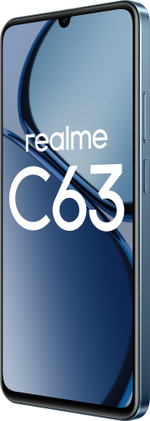 Смартфон realme C63 8/256 ГБ RU, Dual nano SIM, кожаный синий