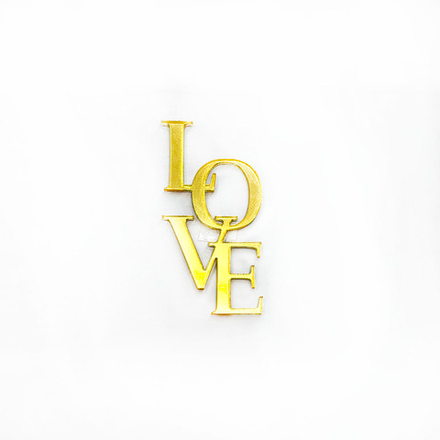 Декор акриловый "Love вертикальный" №4 3,5*7 см