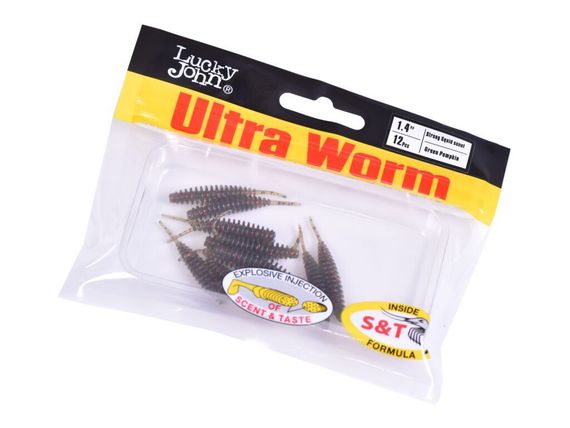 Слаги съедобные LJ Pro Series TRICK ULTRAWORM 1,4in (3,5 см), цв. PA03, 12 шт.
