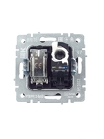 BRITE Розетка двойная TV+RJ45 кат.5E РТВ/РК12-БрШ шампань IEK