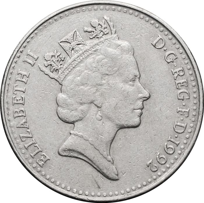 10 пенсов 1992 Великобритания