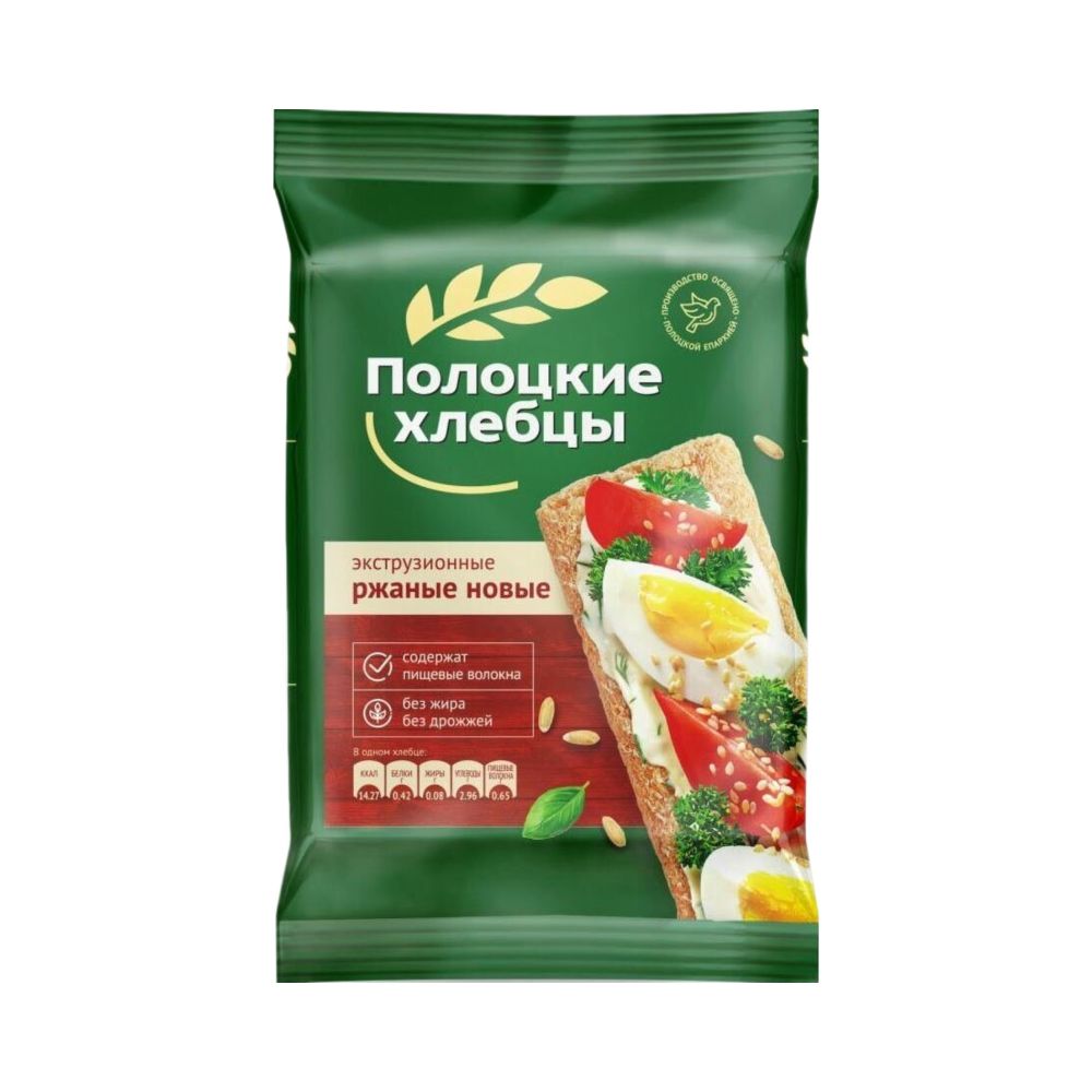 Хлебцы ржаные экструзионные 80 гр (Полоцкие Хлебцы)
