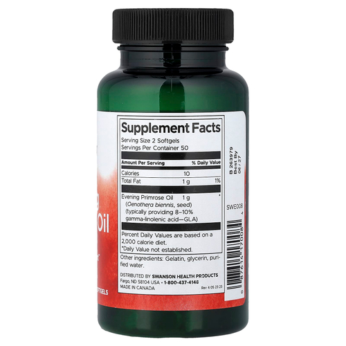 Swanson, Масло примулы вечерней, 500 мг, 100 капсул