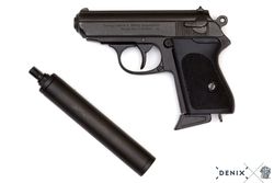 Denix Пистолет Вальтер Waffen-SSPPK с глушителем