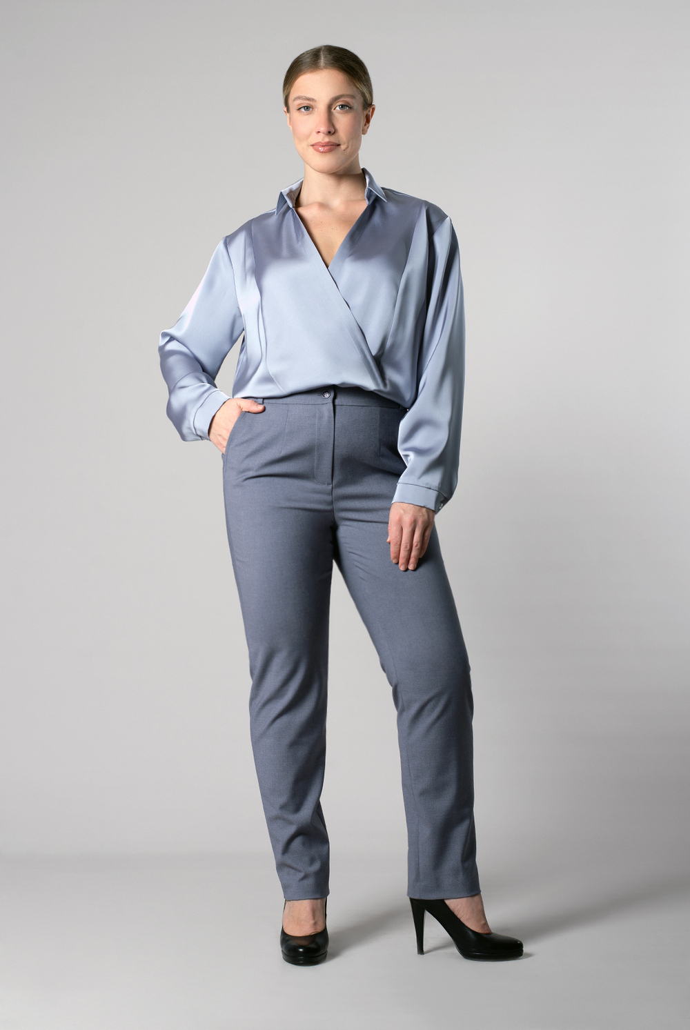 Брюки женские 2757АПВ, серый #392С022757АПВ