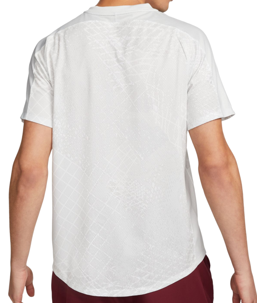 Мужская теннисная футболка Nike Court Dri-Fit Victory Novelty Top - photon dust/white