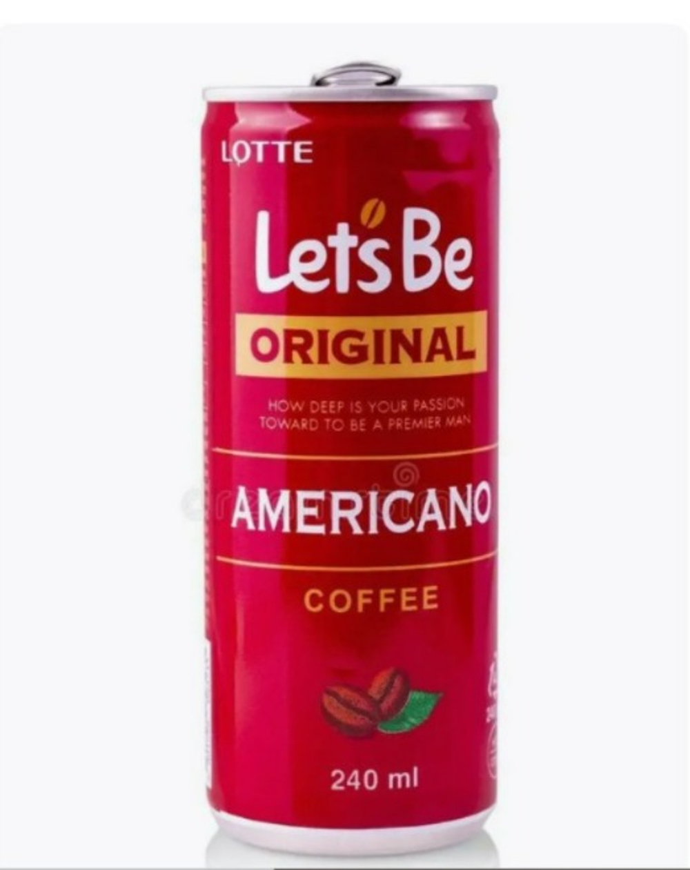 Напиток кофейный LOTTE "Let*s Be" Americano 240мл (30шт) банка