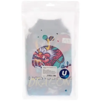 Мочалка - варежка скрaбирующая «Premium - DRAGON», 22.5*14.5*15см (ZIPпакет)