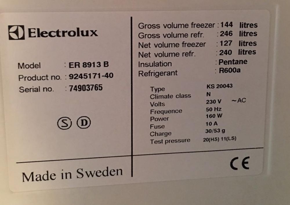 Уплотнитель  для холодильника  Electrolux ER8913В х.к  975*570 мм (022)