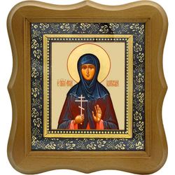 Анна Корнеева, преподобномученица, послушница. Икона на холсте.