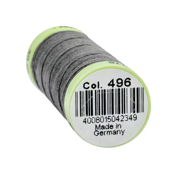 Нитки отделочные Gutermann Top Stitch 30 (30 метров), 5 кат. | 496 серо-стальной