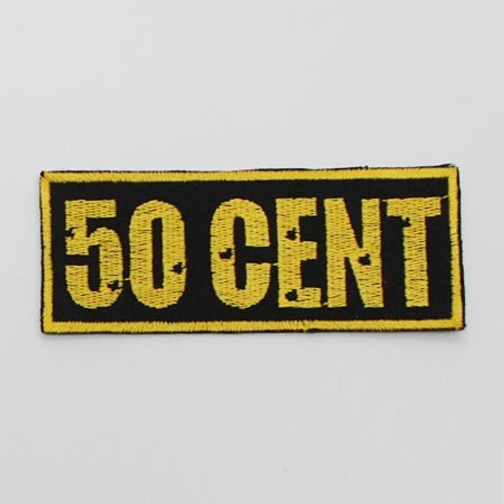 Нашивка 50 cent надпись (127)