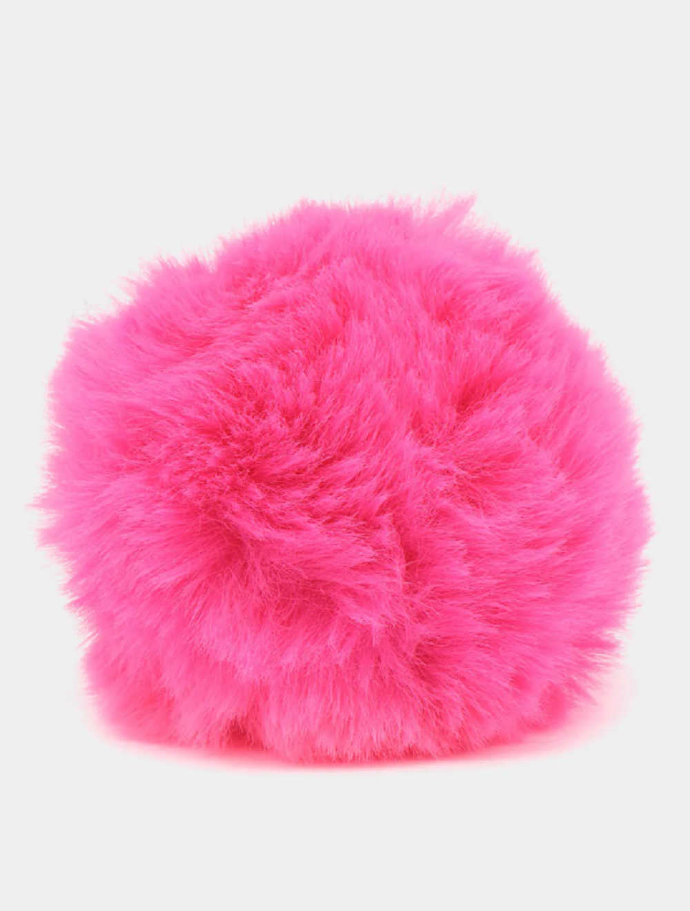 Анальная втулка с розовым заячьим хвостом 7 см