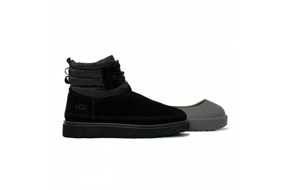UGG Mens Classic Mini Lace-Up Weather - Black