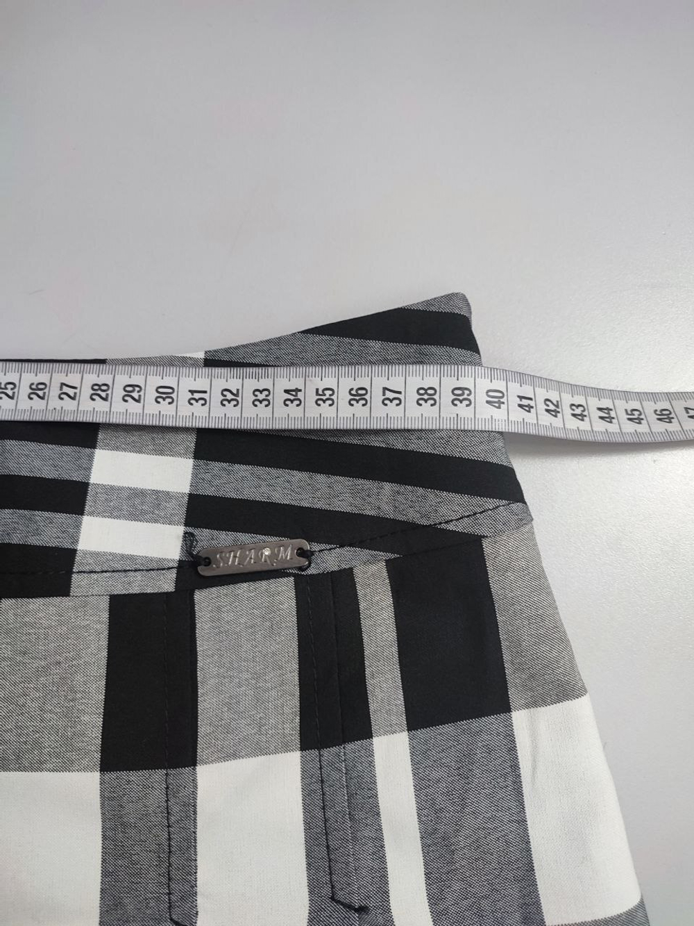 Юбка Bravo в черно-белую клетку 46 размер, новая