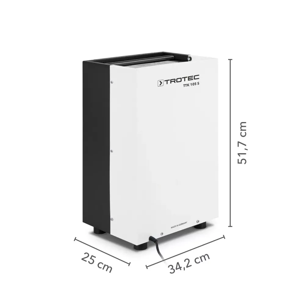 Осушитель воздуха TROTEC TTK 105 S - [до 30 л. за сутки / для S≈90 м²]