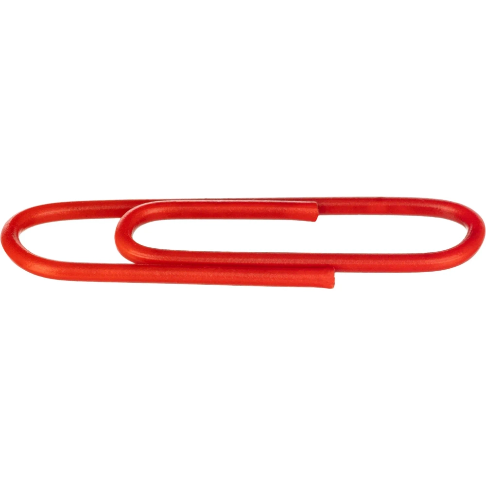 Скрепки канцелярские 28 мм Attache металлические с полимерным покрытием (100 штук в упаковке)