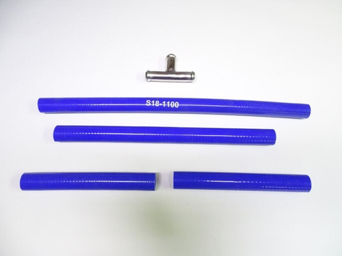 Патрубок печки /2110/ 4 шт инж. силикон (+ тройник) (CARUM)