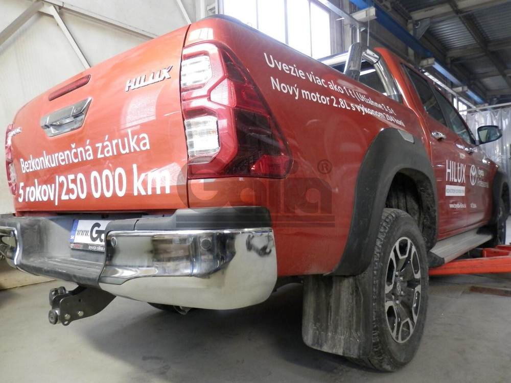 Фаркоп оцинкованный Galia T078C для TOYOTA HILUX, PICK UP, 2015-(паспорт и сертификат в комплекте)(без электрики)