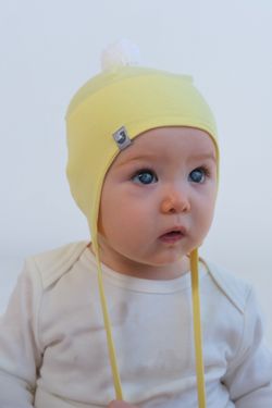 Шапка летняя трикотажная (Груша) с помпоном БОН-БОН