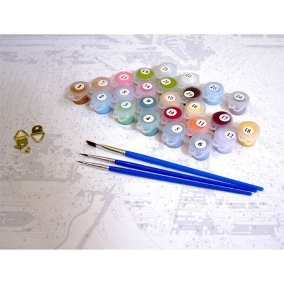 Картина по номерам Страстный поцелуй