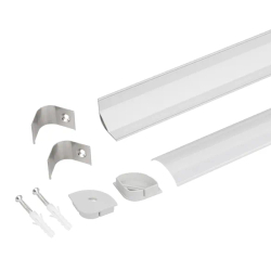 Профиль с экраном ARH-KANT-H30-2000 ANOD+OPAL (Arlight, Алюминий) 036771