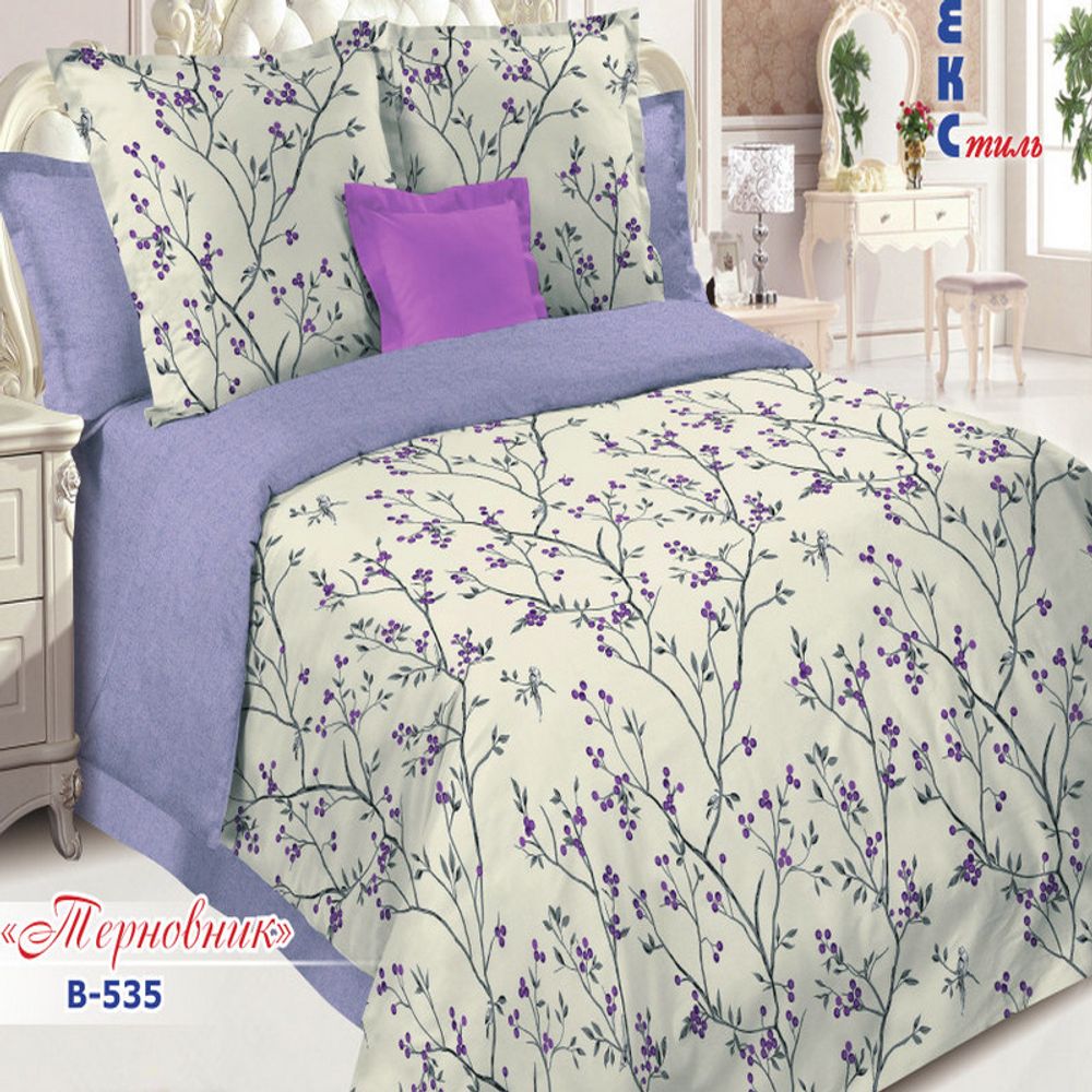Комплект постельного белья "РУ. ТЕРНОВИК" дизайн: В-535, поплин, 100% хлопок, Россия.