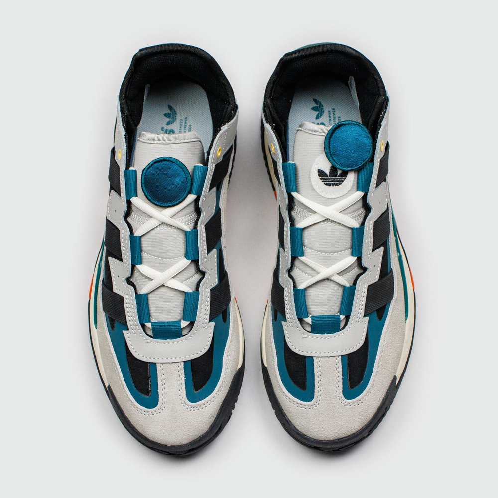 Кроссовки Adidas Niteball Grey Black / Green Wmns