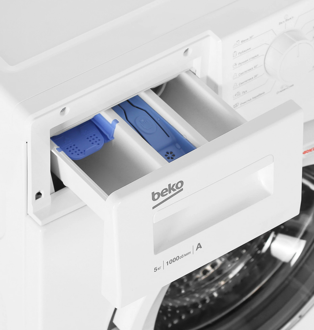Стиральная машина Beko WRS5511BWW (5 кг, 15 программ, 1000 об/мин)