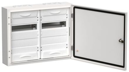 Корпус ЩРн-48 (2х24) TITAN 5 460х570х140 IP54 одна дверь метал. бел. IEK TI5-50-N-2X024-54