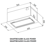 Полновстраиваемая вытяжка Meferi SMARTBOX60WH GLASS POWER фото 2
