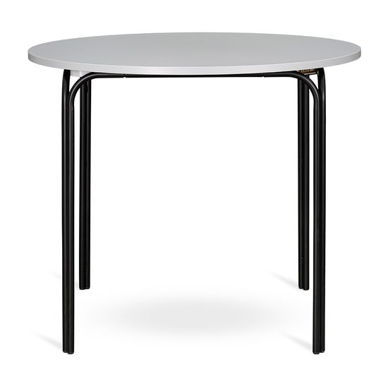 Стол обеденный ror, D90 см, черный/серый
