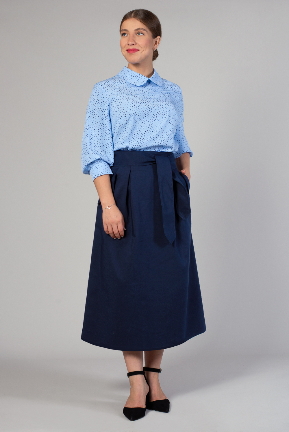 Блузка женская 3430ВП, Небесный #176Н093430ВП