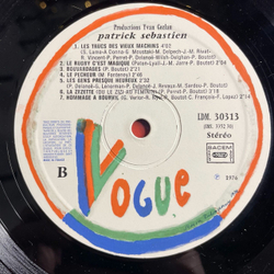 Винтажная виниловая пластинка LP Patrick Sebastien A Bobino (France 1976)