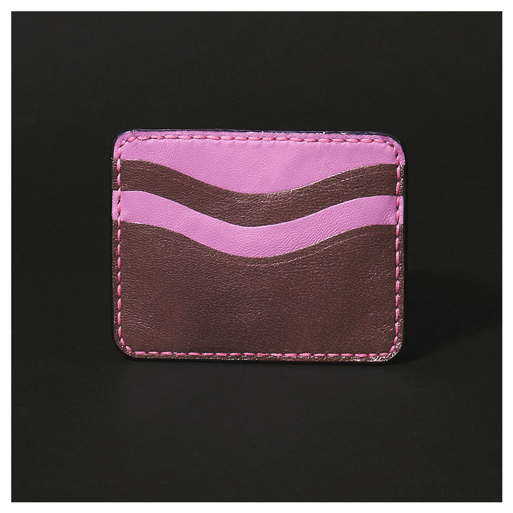 Кожаный картхолдер «Зайчики»