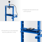ЗУБР ПГН-12 12т пресс гидравлический с гидронасосом и манометром, Профессионал