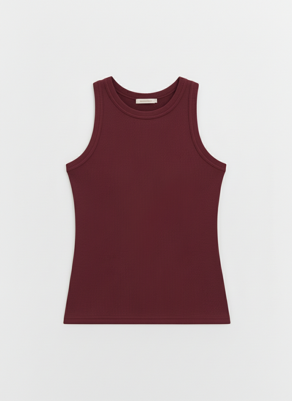 Базовый топ из эластичного хлопка