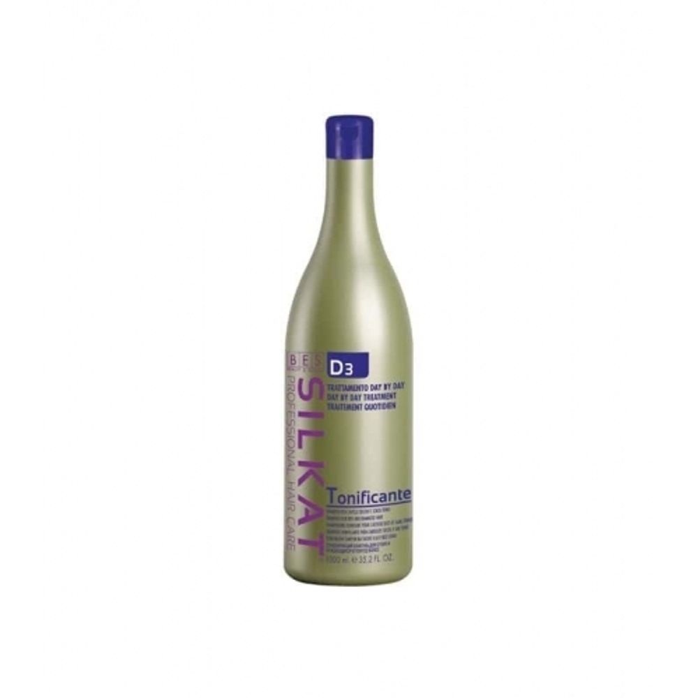 Тонизирующий шампунь для сухих и ослабленных волос «Tonificante» D3, Silcat Protein, Bes, 1000 мл.