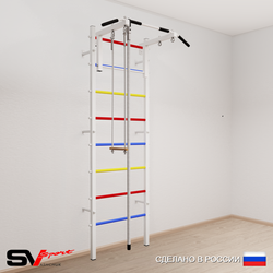 Шведская стенка Sv Sport усиленная 615 (Турник стандарт/Канат/Трапеция)