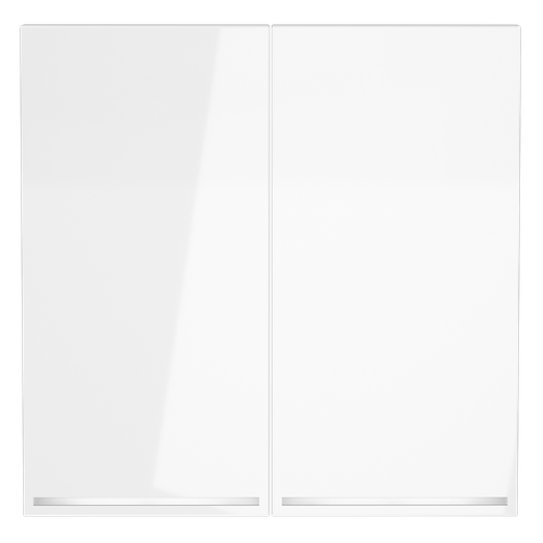 Клавиши для выключателя/переключателя двухклавишного с подсветкой, S70 (белый глянцевый)