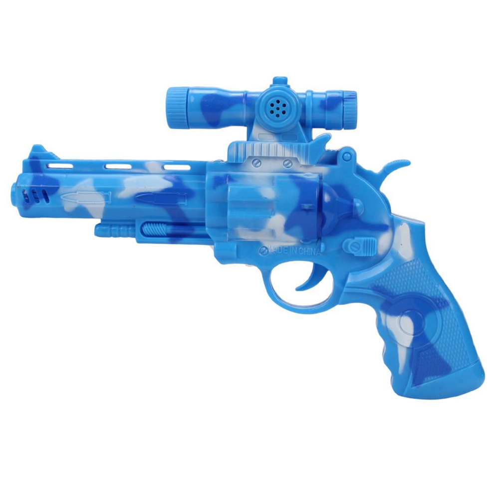 Пистолет на батарейках 25см, пакет 66-12