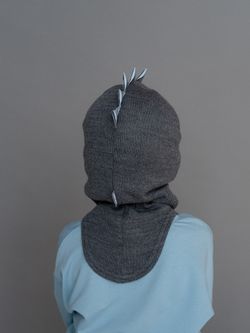 Шлем весенний/осенний вязаный (Грифельный) ОРЕО