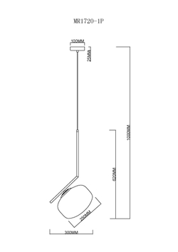 Подвесной светильник MyFar Single MR1720-1P