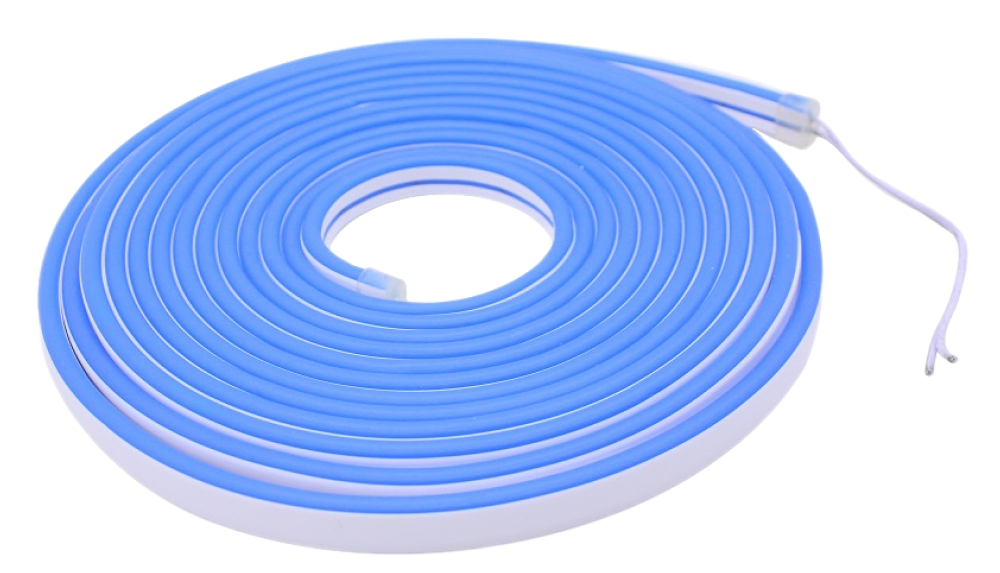 Светодиодная полоса 5м NEON - СИНЯЯ  NTS-AUTO 12V-5M-NEON-BLUE