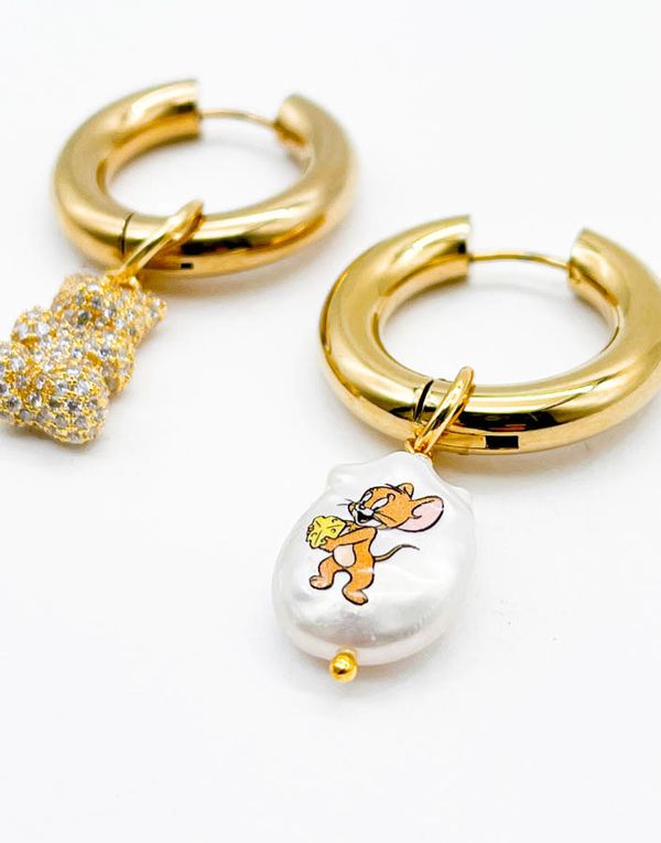 Подвеска Жемчуг с изображением Jerry ( 12-16 мм)