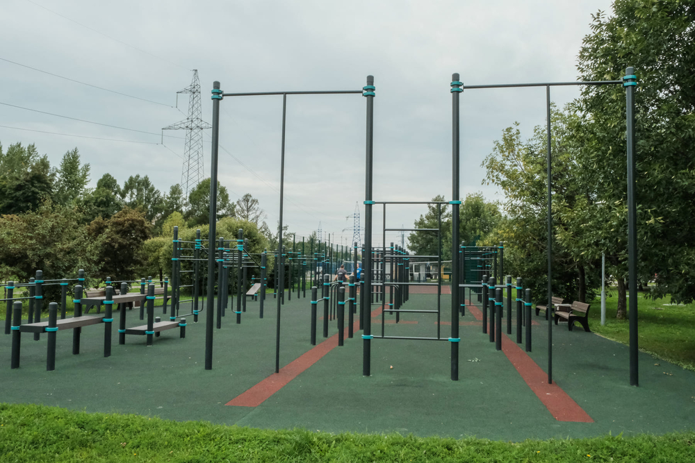 Воркаут площадка №10 - 540 м2 (30 х 18 м)