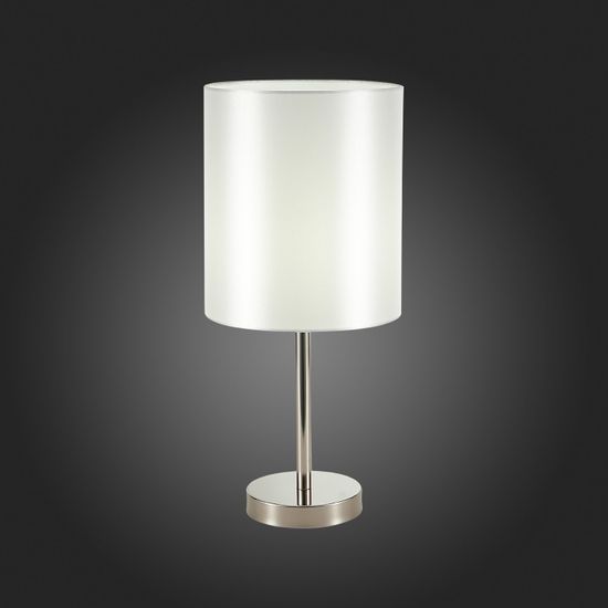 SLE107304-01 Прикроватная лампа Никель/Белый E14 1*40W NOIA