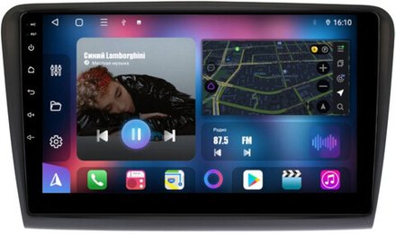 Магнитола для Skoda Superb 2008-2014 B6 - FarCar 306M монитор 10" QLED на Android 13, 8-ядер, CarPlay, 4G SIM-слот