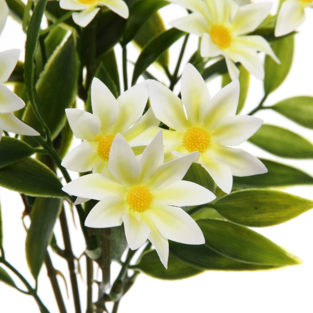 Искусственные цветы «Волшебство лета» 32см Космея 15 цветков белые