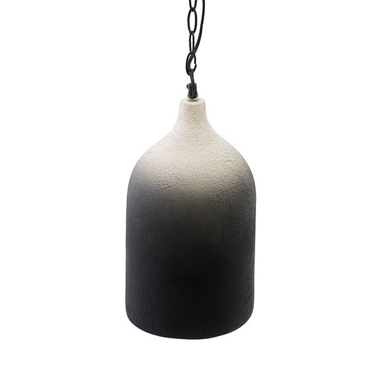 Светильник подвесной sustainable collection, D22х39 см, черный/белый